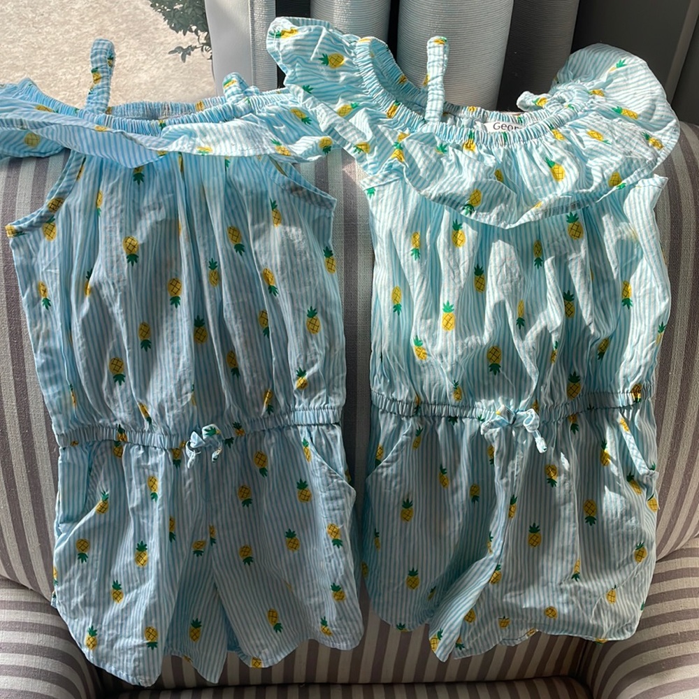 Twin set George rompers 2T